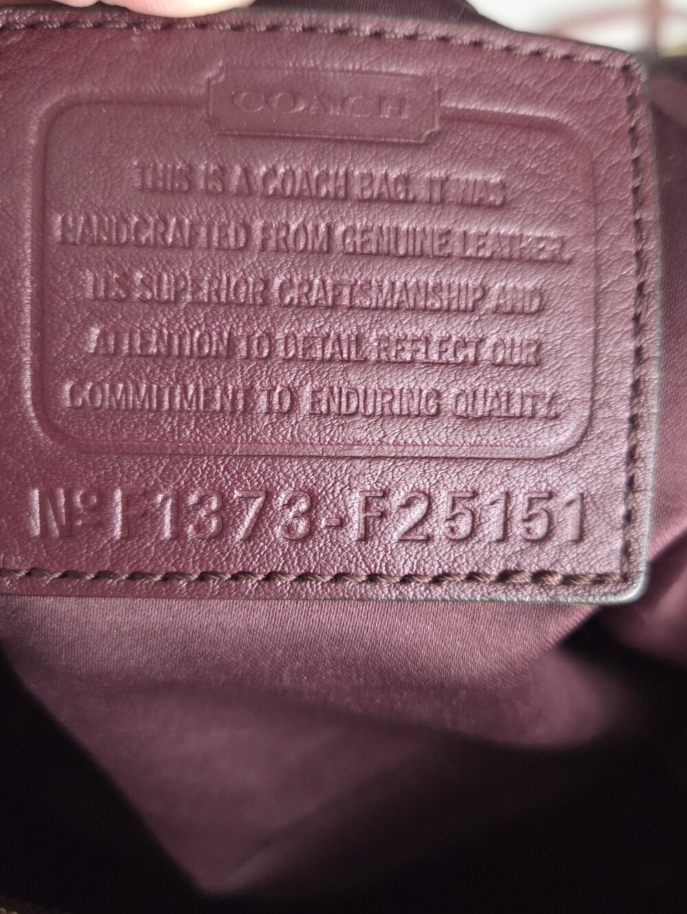 Coach Bag F1373-F25151 Leather Buckle Satchel Shoulder Burgundy F25151 - Picture 6 of 16